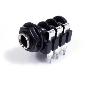  Head phone mounting socket 6.3 mm 6-pin plastic PEQ-2150