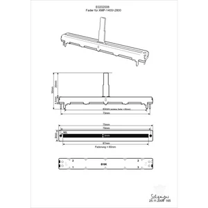  Fader 10KB 60mm XMP-1400/-2800