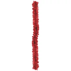 EUROPALMS Noble pine garland, red, 270cm