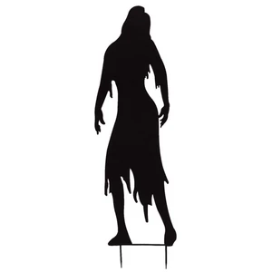 EUROPALMS Silhouette Metal Zombie Woman, 135cm