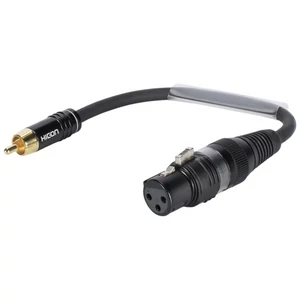 SOMMER CABLE Adaptercable XLR(F)/RCA(M) 0.15m bk