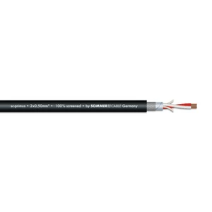 SOMMER CABLE Microphone cable 2x0.50 100m bk SC-Primus FRNC SOMMER CABLE Microphone cable 2x0.50 100m bk SC-Primus FRNC