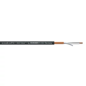 SOMMER CABLE Microphone cable 2x0.14 100m bk CICADA SOMMER CABLE Microphone cable 2x0.14 100m bk CICADA