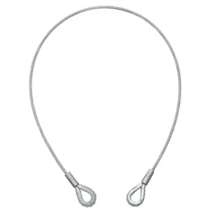 EUROLITE Steel Rope 1000x6mm silver with Thimble