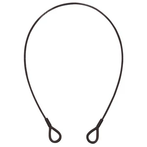 EUROLITE Steel Rope (SC) 600x3mm black with thimbles