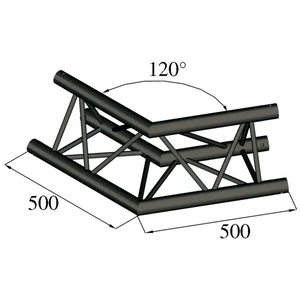 ALUTRUSS TRILOCK S-PAC 22 2-Way Corner 120°black