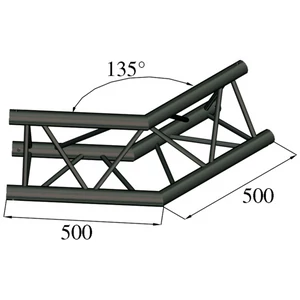 ALUTRUSS TRILOCK S-PAC 23 2-Way Corner 135°black