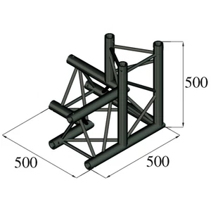 ALUTRUSS TRILOCK S-PAL-34 3-Way Corner \/ left