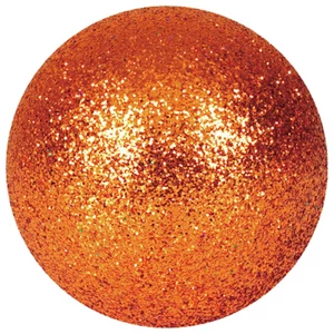 EUROPALMS Deco Ball 3,5cm, copper, glitter 48x