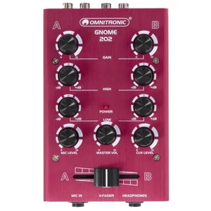 OMNITRONIC GNOME-202 Mini Mixer red