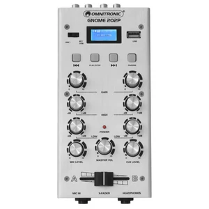 OMNITRONIC GNOME-202P Mini Mixer silver