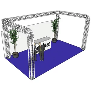 ALUTRUSS Truss set QUADLOCK 6082R U-Figure 7x4x3.5m (WxDxH)