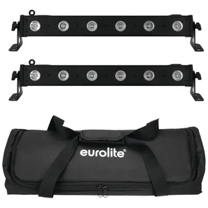 EUROLITE Set 2x LED BAR-6 QCL RGBW + Soft Bag