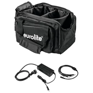 EUROLITE Set SB-14 Soft-Bag + Charger 4x AKKU Flat Light 1