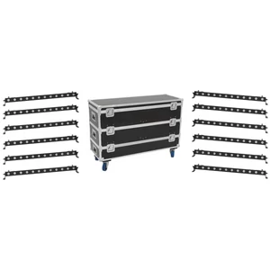 EUROLITE Set 12x LED BAR-12 QCL RGBW Bar + Case L EUROLITE Set 12x LED BAR-12 QCL RGBW Bar + Case L