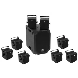 OMNITRONIC Set BOB-10A bk + 8x BOB-4 bk