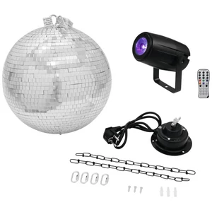 EUROLITE Mirror Ball 30cm with motor + LED PST-5 QCL Spot bk