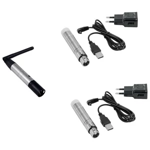 EUROLITE Set QuickDMX 1x Transmitter + 2x AKKU Receiver