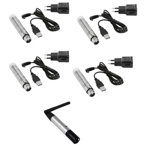 EUROLITE Set QuickDMX 1x Transmitter + 4x AKKU Receiver