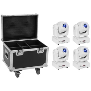EUROLITE Set 4x LED TMH-S60 Moving Head Spot wh + Case