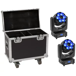 EUROLITE Set 2x LED TMH-H240 Beam/Wash/Flower Effect + Case