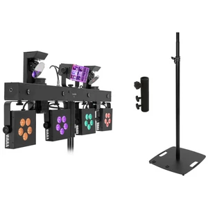 EUROLITE Set LED KLS Scan Pro Next FX Compact Light Set + BPS-3 Loudspeaker Stand black