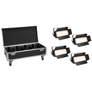EUROLITE Set 4x LED PLL-576 CW/WW Panel + Case with wheels