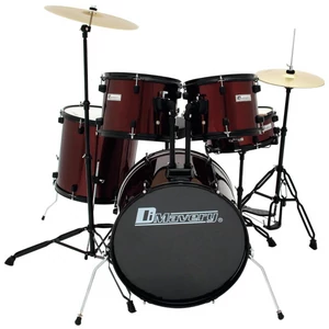 DIMAVERY DS-200 Drum set, wine red