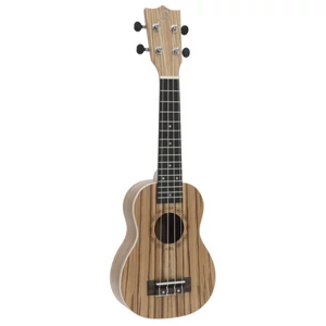 DIMAVERY UK-400 Ukulele soprano "Zebrawood"