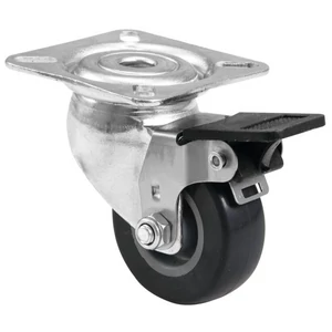ROADINGER Swivel Castor 50mm grey with brake