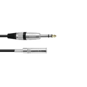 OMNITRONIC Jack extension 6.3 stereo 3m bk