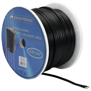 OMNITRONIC Speaker cable 2x2.5 100m bk OMNITRONIC Speaker cable 2x2.5 100m bk