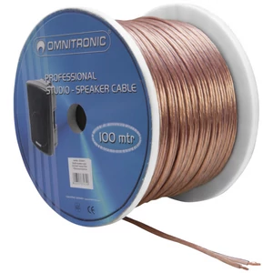 OMNITRONIC Speaker cable 2x2.5 100m clear OMNITRONIC Speaker cable 2x2.5 100m clear