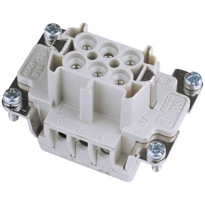 ILME Socket Insert 6-pin 16A, Screw Terminal