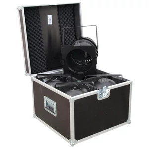 ROADINGER Flightcase 4x PAR-64 Spot short