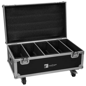ROADINGER Flightcase 4x LED CLS-18 QCL RGB/WW with wheels