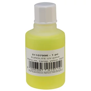 EUROLITE UV-active Stamp Ink, transparent yellow, 50ml