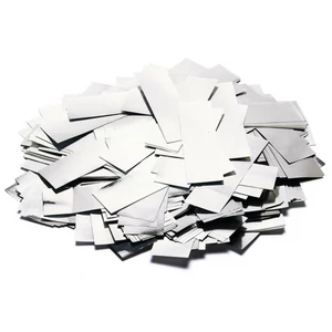 TCM FX Metallic Confetti rectangular 55x18mm, silver, 1kg