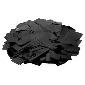 TCM FX Metallic Confetti rectangular 55x18mm, black, 1kg