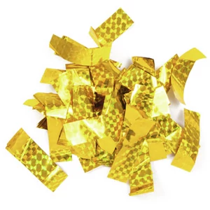 TCM FX Metallic Confetti rectangular 55x18mm, gold, laser effect, 1kg