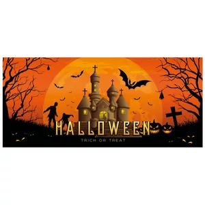 EUROPALMS Halloween Banner, Haunted House, 400x180cm