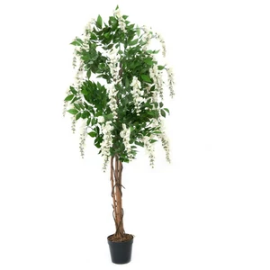 EUROPALMS Wisteria, artificial plant, white, 180cm