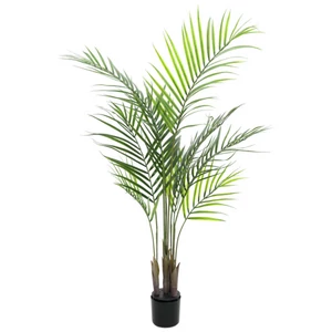 EUROPALMS Areca palm with big leaves, artificial plant, 125cm