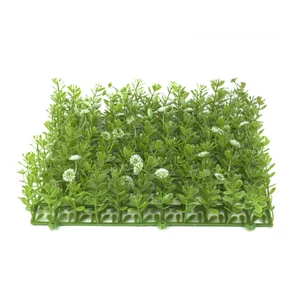 EUROPALMS Grass mat, artificial, green-white, 25x25cm EUROPALMS Grass mat, artificial, green-white, 25x25cm