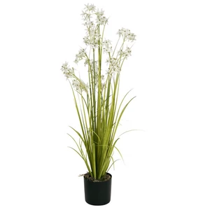 EUROPALMS Jasmin grass, artificial plant, white, 130 cm