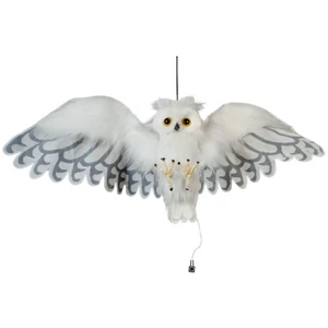 EUROPALMS Halloween Snow Owl, animated, 80cm