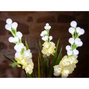 EUROPALMS Arum set, 3 branches with LEDs white 85cm EUROPALMS Arum set, 3 branches with LEDs white 85cm