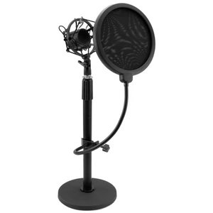 OMNITRONIC MSP-1 Microphone Stand with Shockmount and Pop Filter