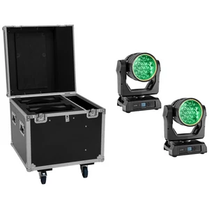 EUROLITE Set 2x LED IP TMH-W285 Hypno Moving Head Wash + Flightcase with wheels