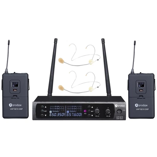 Prodipe - UHF B210 DSP Headset Duo dupla fejmikrofonos szett